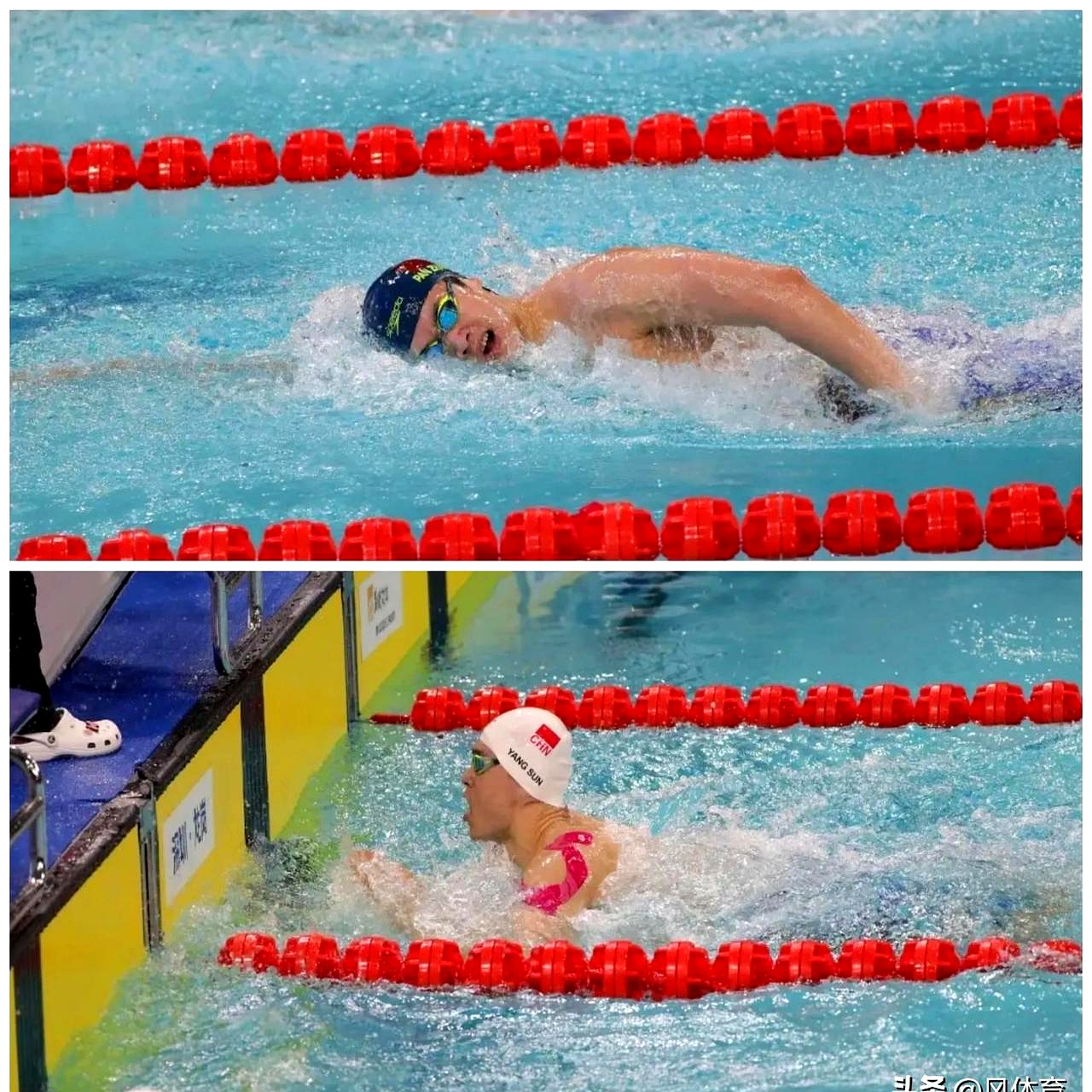 开云体育app-游泳选手冲刺最后一段,成功超越对手夺牌